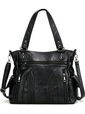 Vegan Leather Hobo Tote Bag for Women | Stylish Shoulder Handbag & Purse